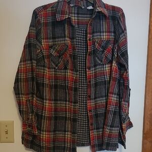 NWOT Signature By Larry Levine Womens  Black, Red Plaid Flannel Shirt SZ 2X